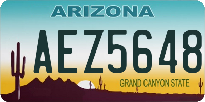 AZ license plate AEZ5648
