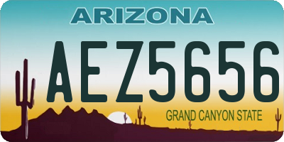 AZ license plate AEZ5656
