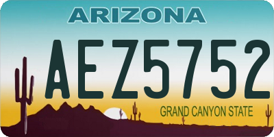 AZ license plate AEZ5752