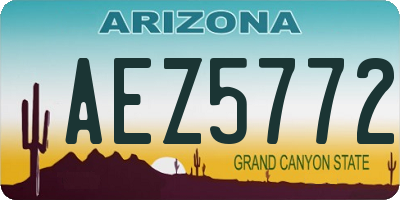 AZ license plate AEZ5772