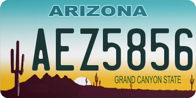 AZ license plate AEZ5856