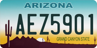 AZ license plate AEZ5901