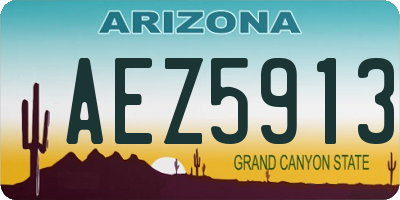 AZ license plate AEZ5913