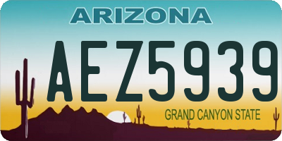 AZ license plate AEZ5939