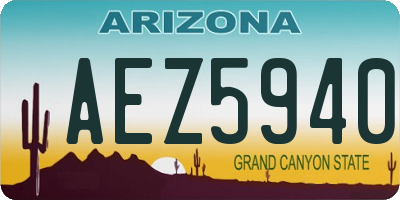 AZ license plate AEZ5940