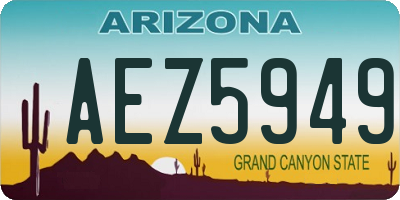 AZ license plate AEZ5949