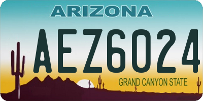 AZ license plate AEZ6024