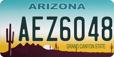AZ license plate AEZ6048