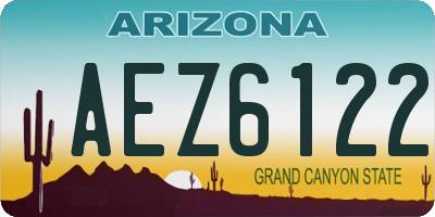 AZ license plate AEZ6122