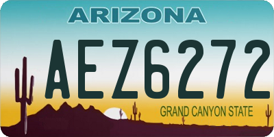 AZ license plate AEZ6272