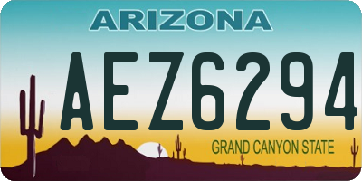 AZ license plate AEZ6294