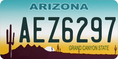 AZ license plate AEZ6297