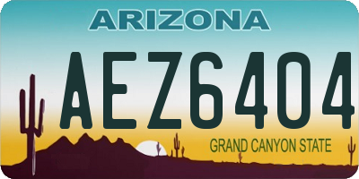 AZ license plate AEZ6404
