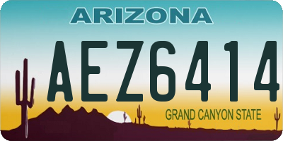 AZ license plate AEZ6414