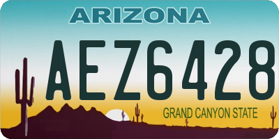 AZ license plate AEZ6428