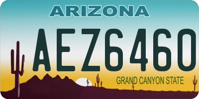 AZ license plate AEZ6460