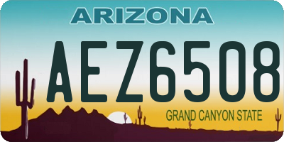 AZ license plate AEZ6508