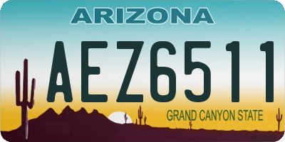 AZ license plate AEZ6511
