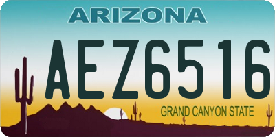 AZ license plate AEZ6516