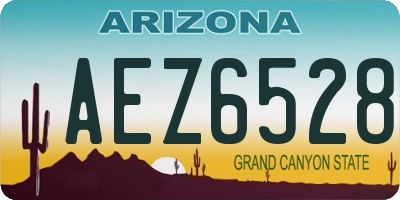 AZ license plate AEZ6528