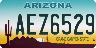 AZ license plate AEZ6529