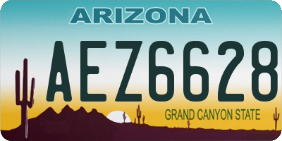 AZ license plate AEZ6628