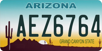 AZ license plate AEZ6764