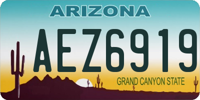 AZ license plate AEZ6919