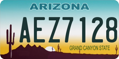 AZ license plate AEZ7128