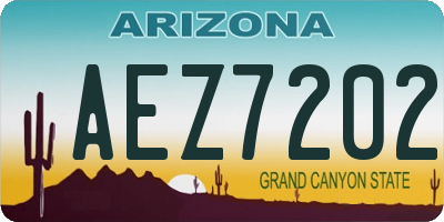 AZ license plate AEZ7202