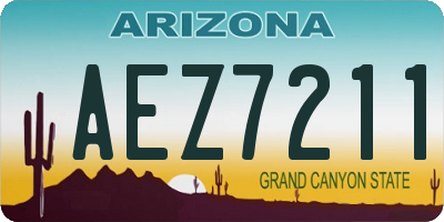 AZ license plate AEZ7211