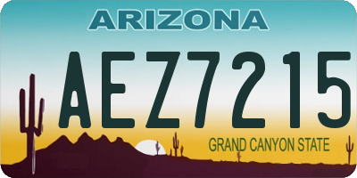 AZ license plate AEZ7215
