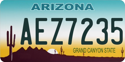AZ license plate AEZ7235