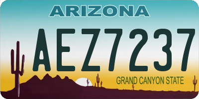 AZ license plate AEZ7237