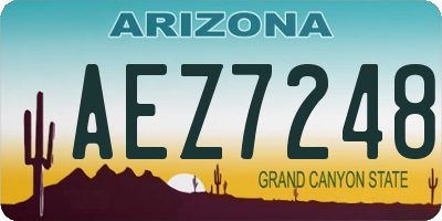 AZ license plate AEZ7248