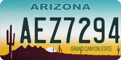AZ license plate AEZ7294