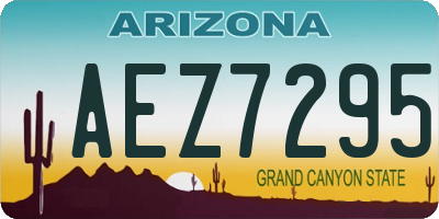 AZ license plate AEZ7295