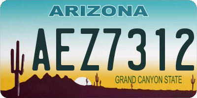 AZ license plate AEZ7312