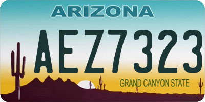 AZ license plate AEZ7323