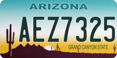 AZ license plate AEZ7325