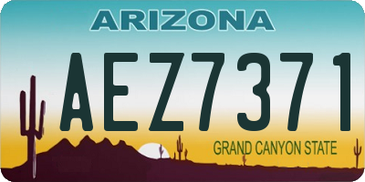 AZ license plate AEZ7371
