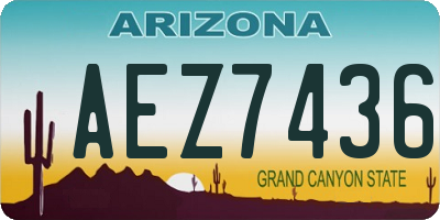 AZ license plate AEZ7436