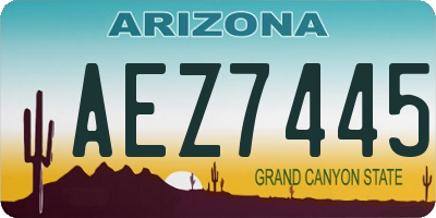 AZ license plate AEZ7445