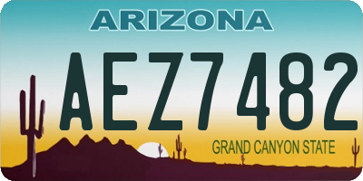 AZ license plate AEZ7482