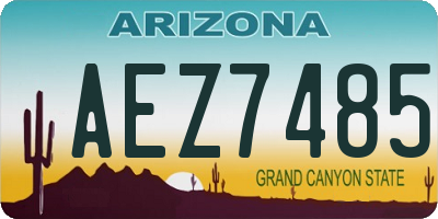 AZ license plate AEZ7485