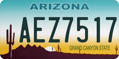 AZ license plate AEZ7517