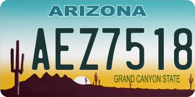 AZ license plate AEZ7518