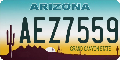 AZ license plate AEZ7559