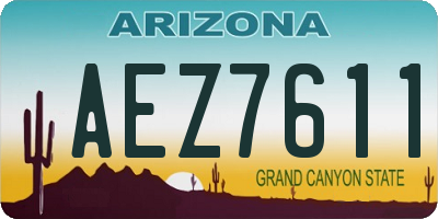 AZ license plate AEZ7611