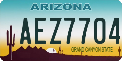 AZ license plate AEZ7704